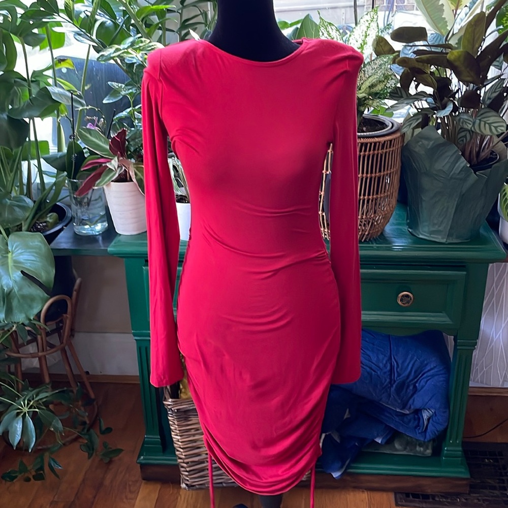 Melrose and Market red fitted dress